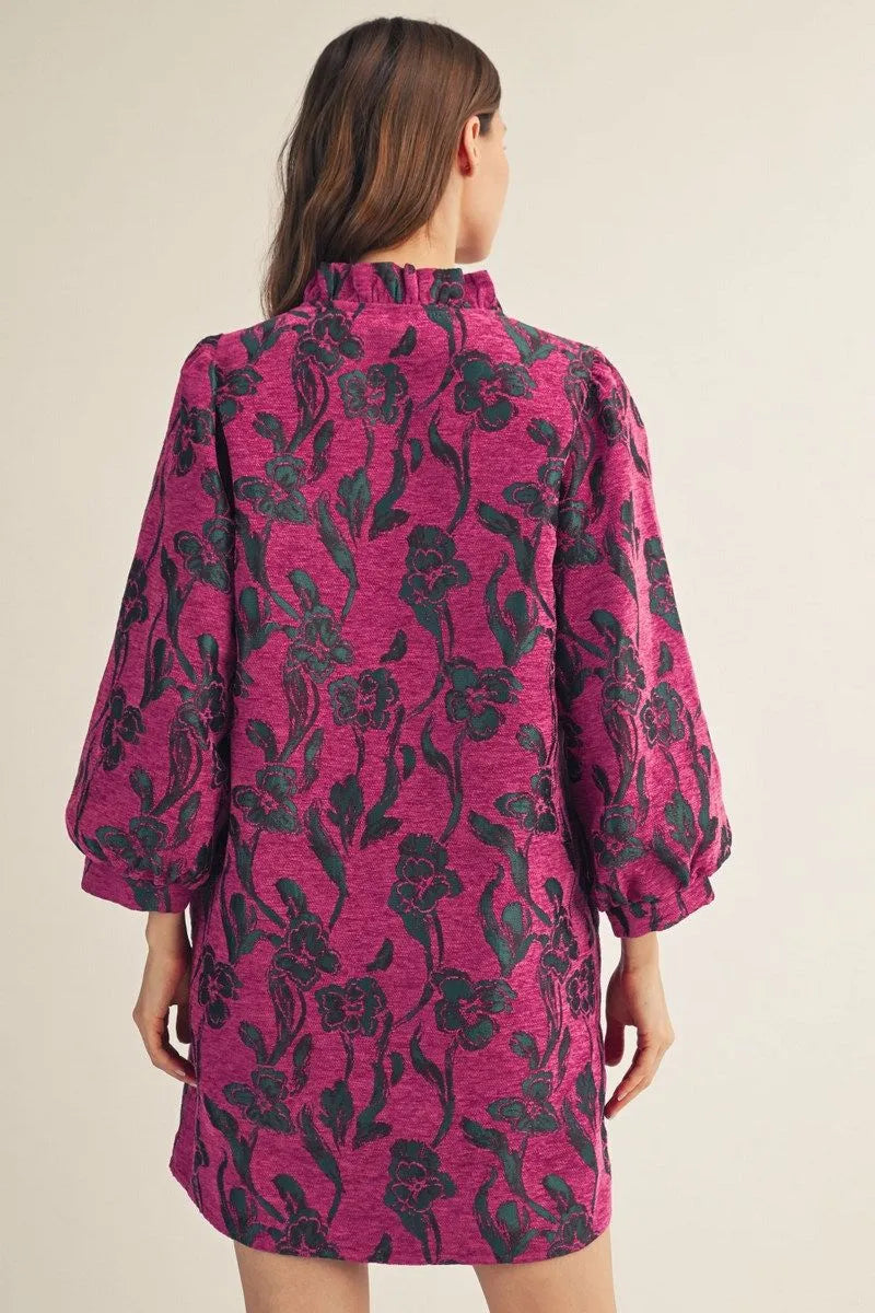 Magenta Floral Blouse
