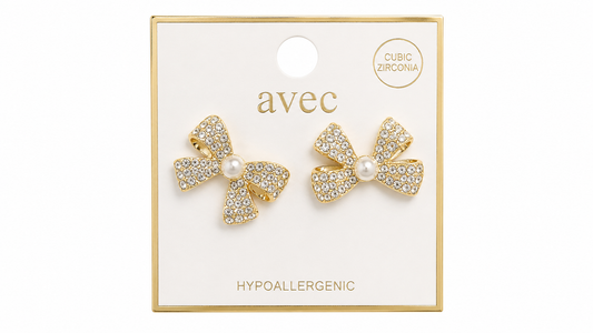 Dazzling Bow Earrings