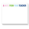 A Note from Your Teacher