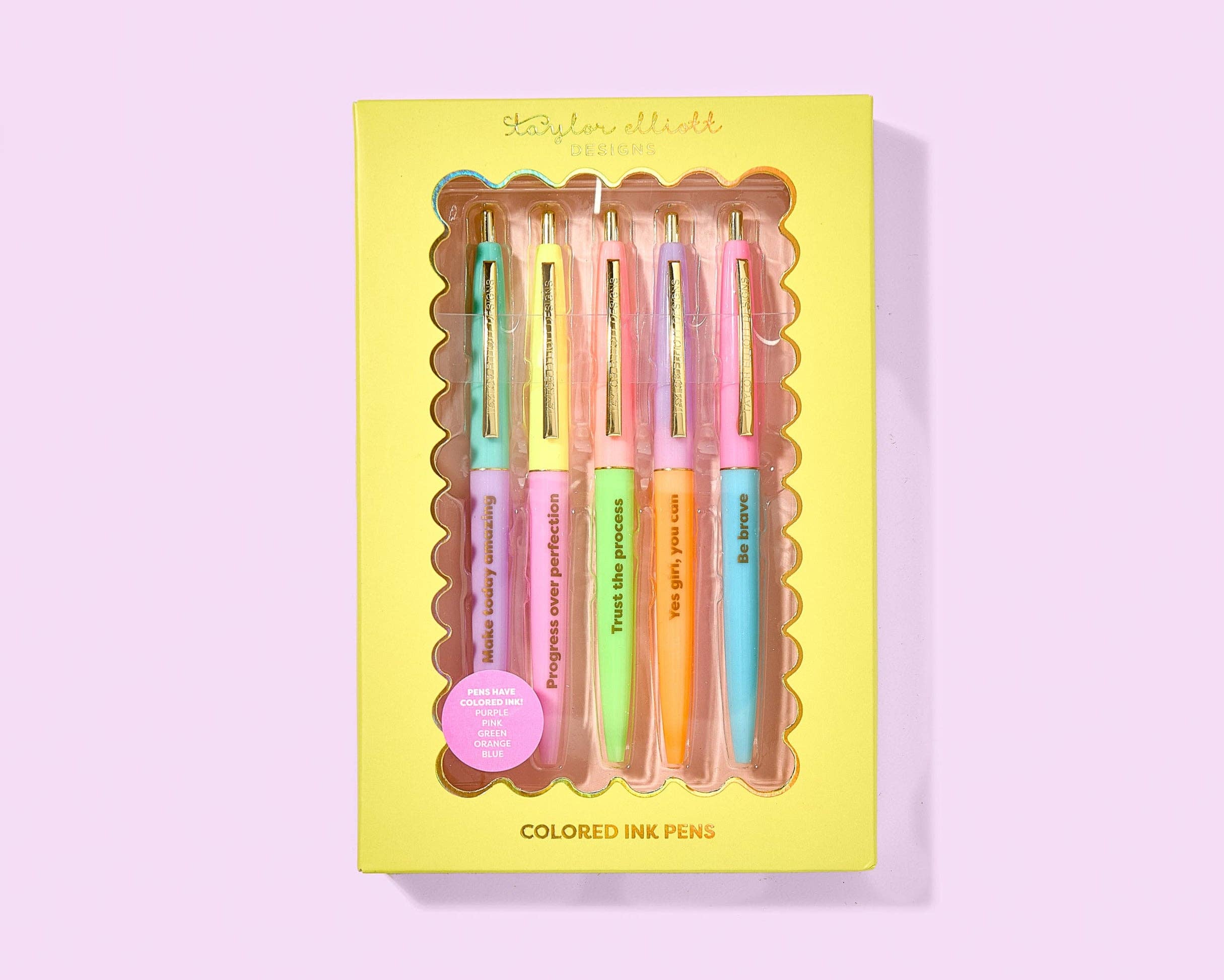 5 Piece Pen Set - Motivational