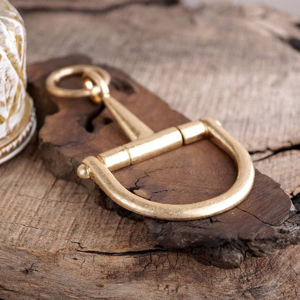 Horse Bit Bag Charm Keychain