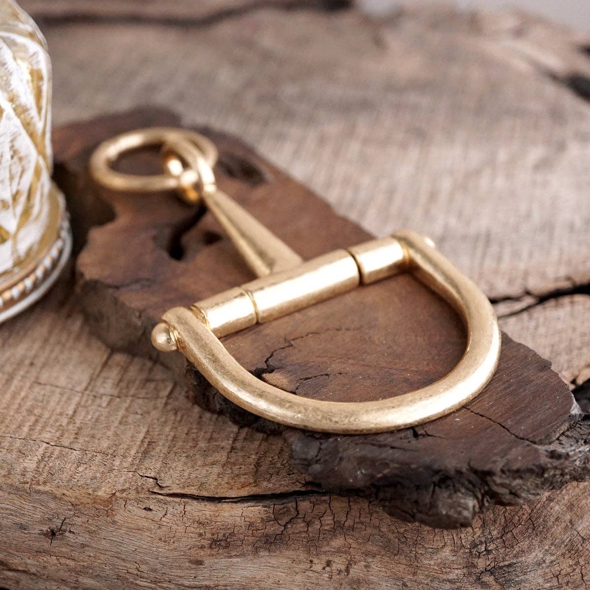 Horse Bit Bag Charm Keychain