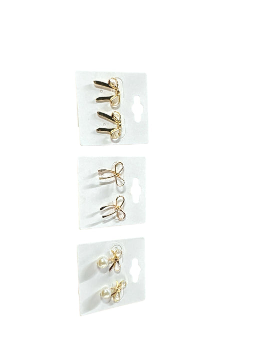 Bow Stud Knot Earrings