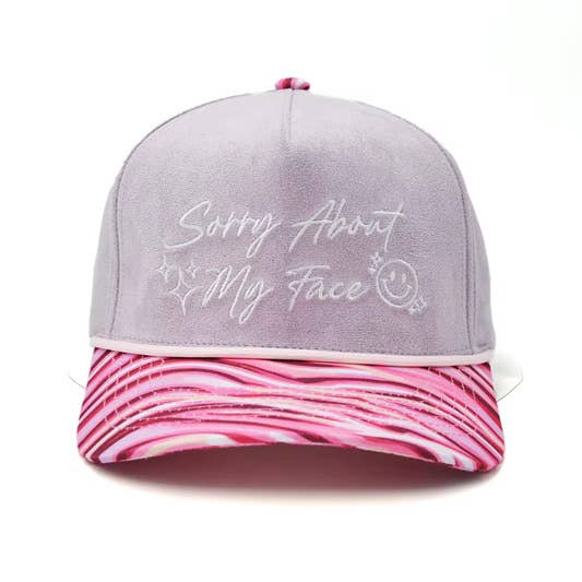 Sorry About My Face Suede Hat