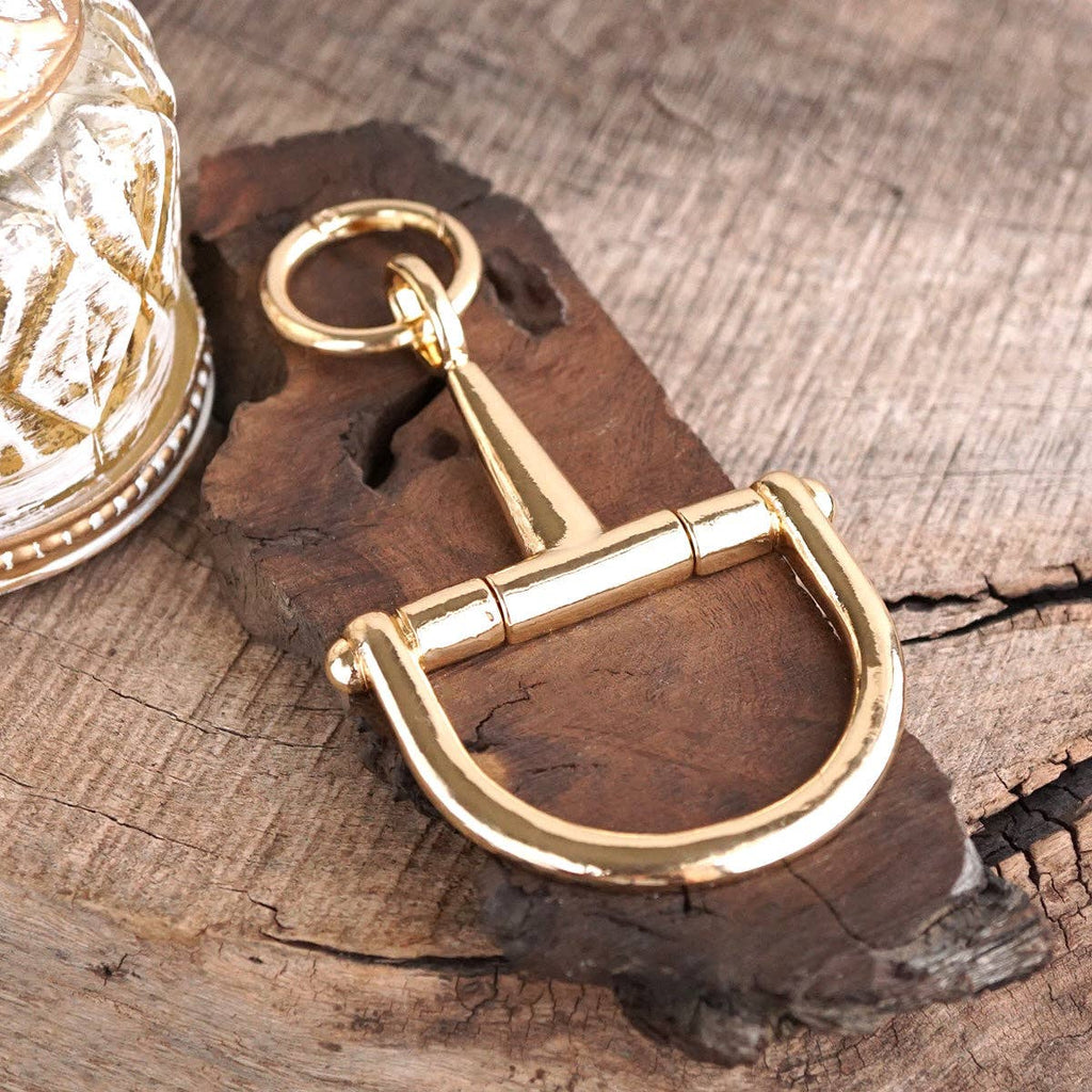 Horse Bit Bag Charm Keychain