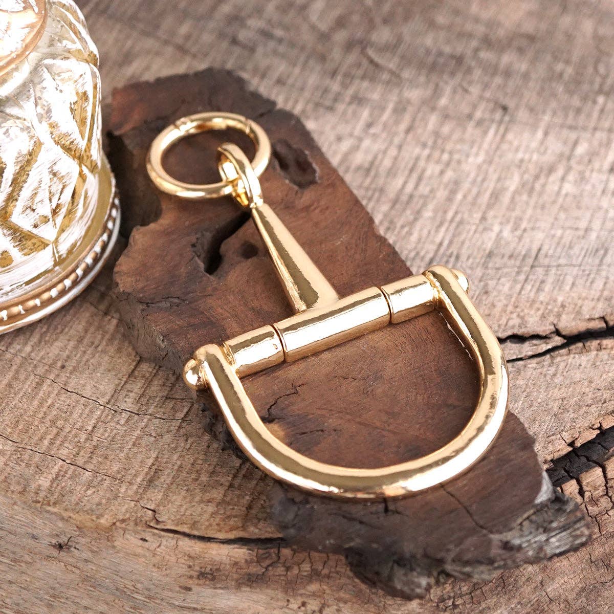 Horse Bit Bag Charm Keychain