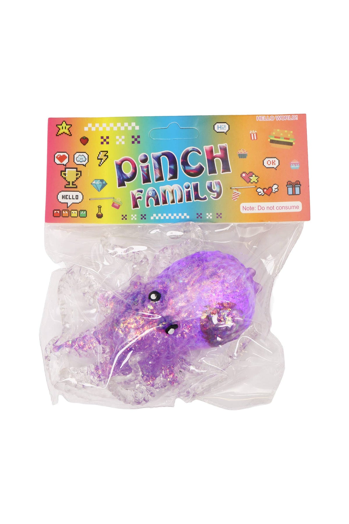 Octopus Glittery Squishy