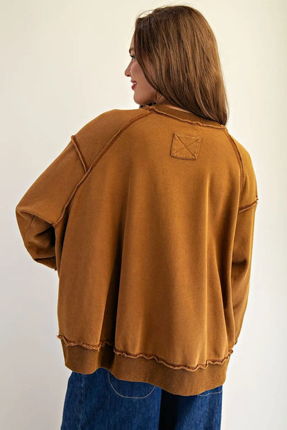 Horse-Dropped Shoulder Sweatshirt