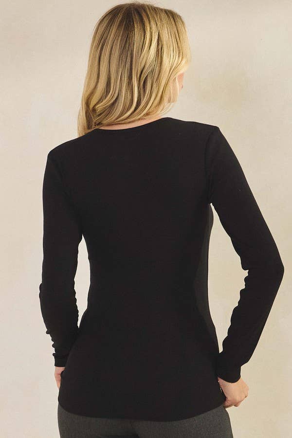 Pure Comfort LuxeAir Ribbed Long Sleeve Top