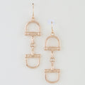 Horseshoe Drop Earrings