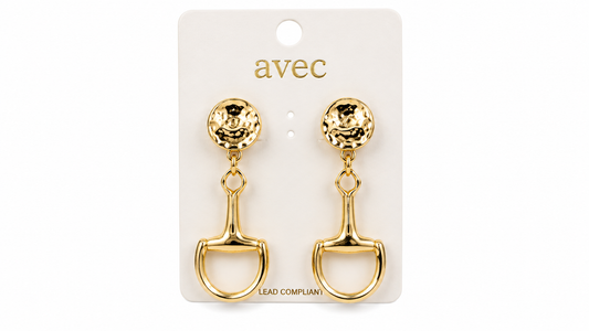 Golden Stirrup Earrings