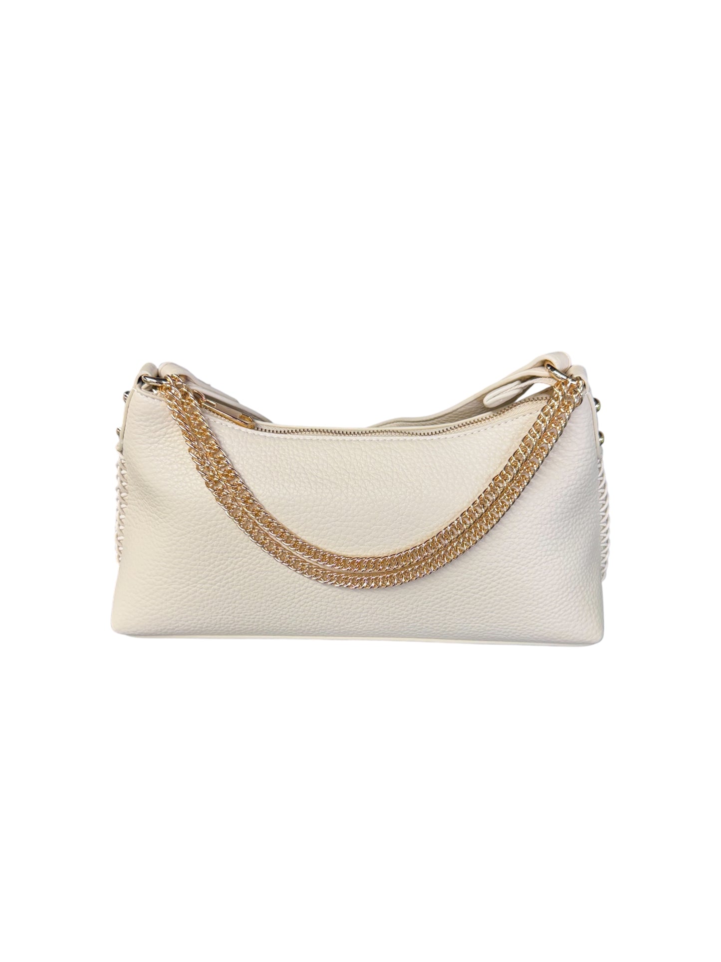 Ivory Purse with Gold Chains