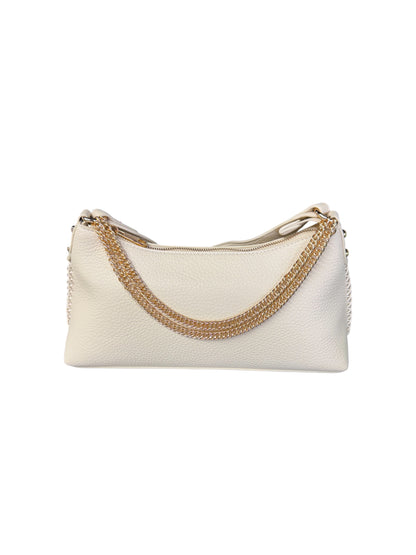Ivory Purse with Gold Chains