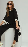 Colorblock Side Stripe Staight Pants