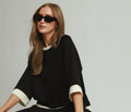 Colorblock Crewneck Raglan Sleeve Top