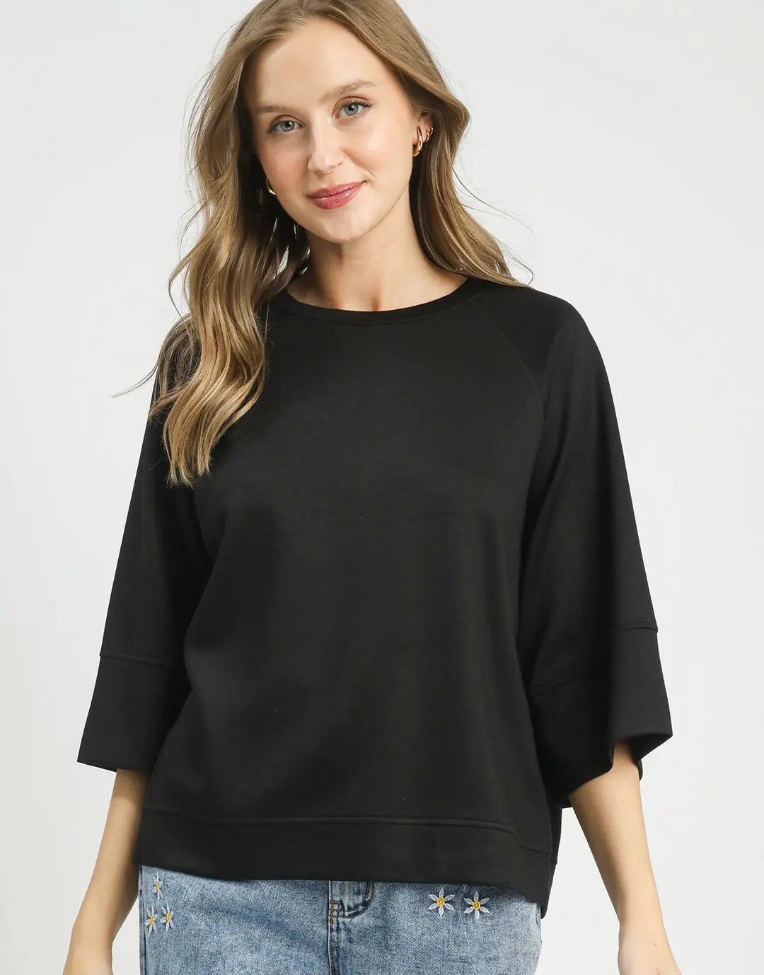 Raglan Sleeve Top - 3/4 Sleeve