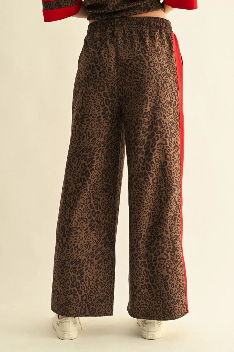 Leopard Faux Suede Pants