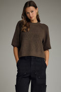 Short Sleeve Sweater Knit Top