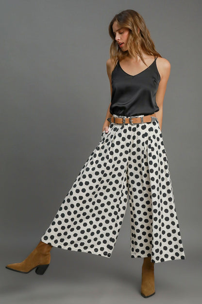 Off White Polka Dot Pant