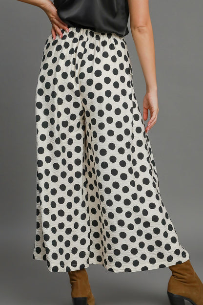 Off White Polka Dot Pant