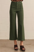 Hunter Green Wide Leg Pants