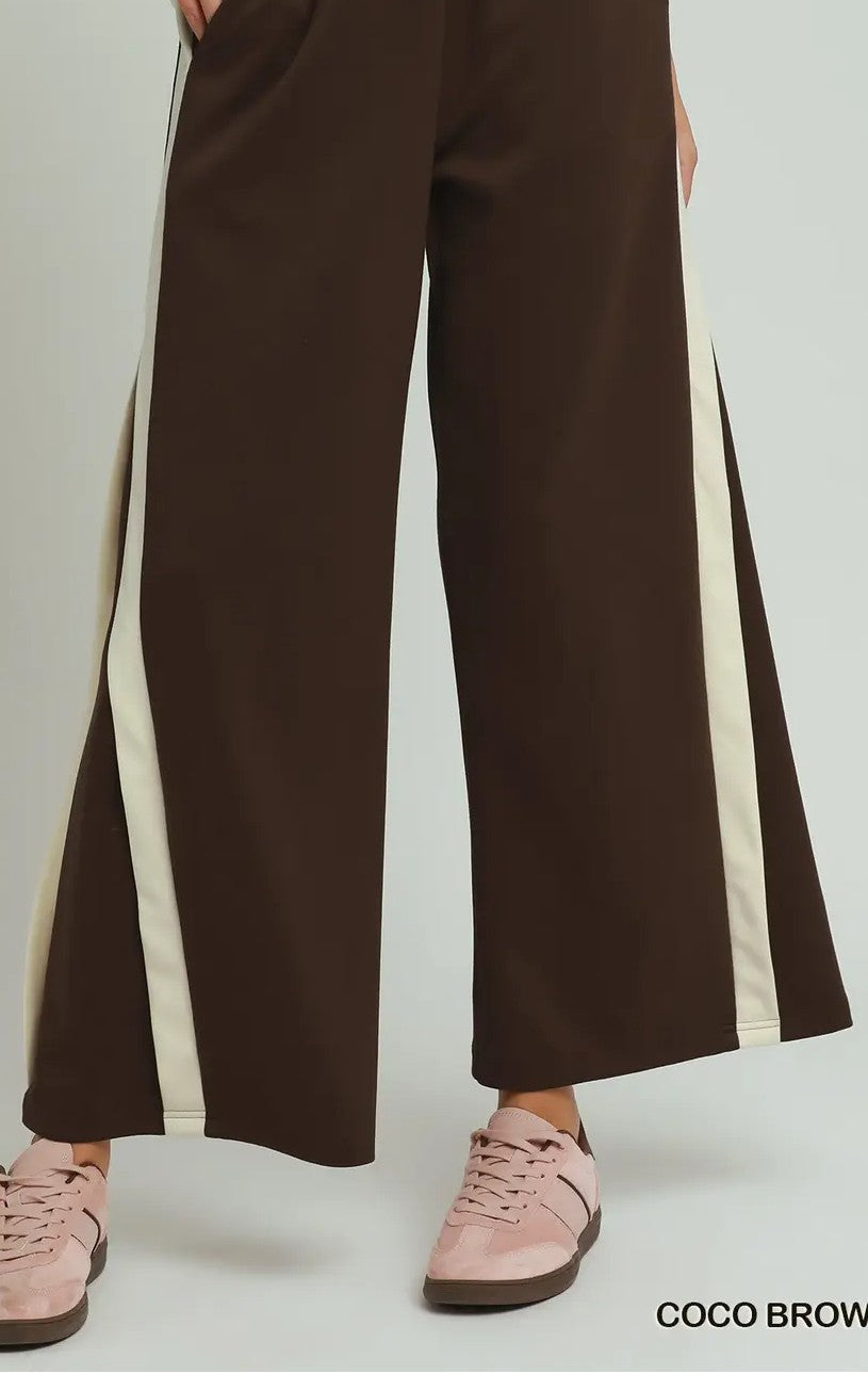 Colorblock Side Stripe Staight Pants