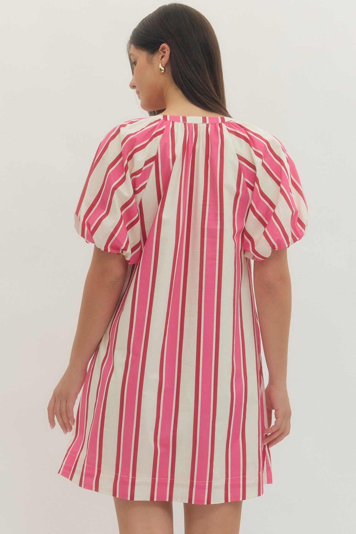 Blushing Stripe Dress