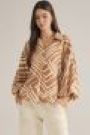 Bold Striped Tan Top
