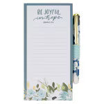 Be Joyful in Hope Magnetic Notepad and Pen Gift Set - Romans 12:12
