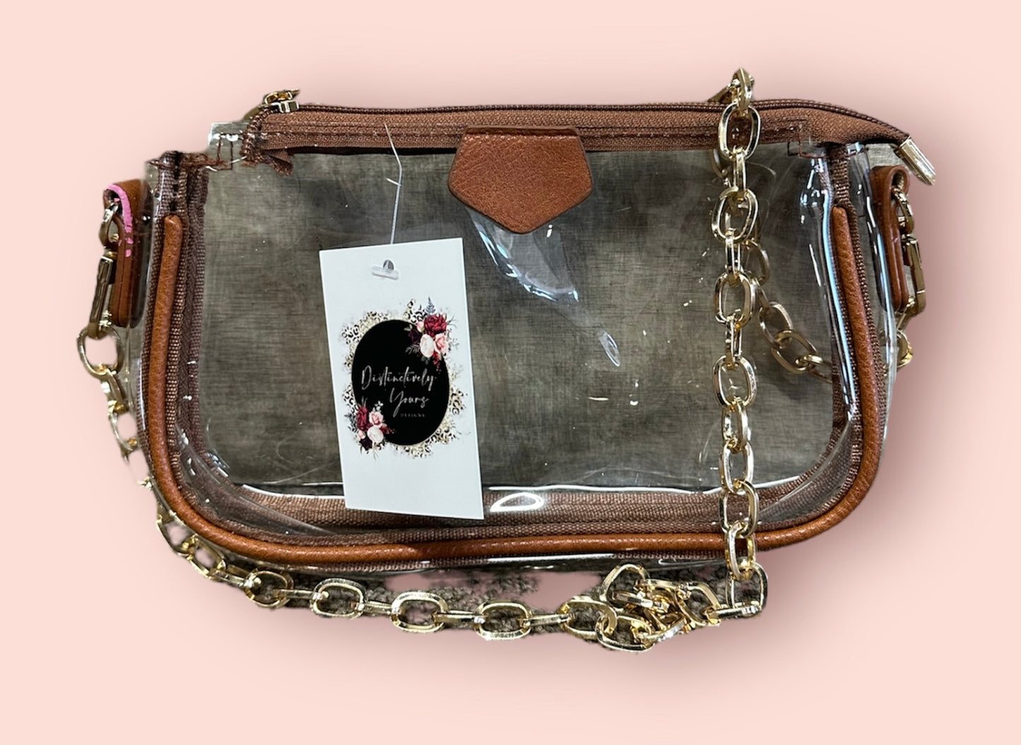 Small Brown/Clear Purse