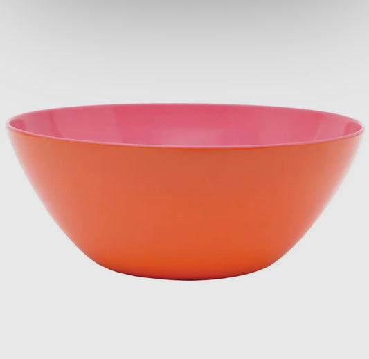 Orange & Pink Two Tone 12.5' Salad Bowl