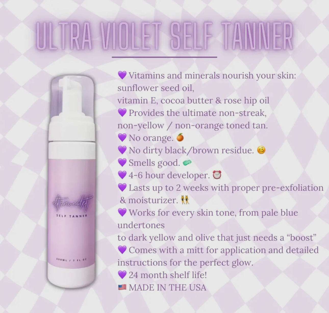 Ultra Violet Self Tanner