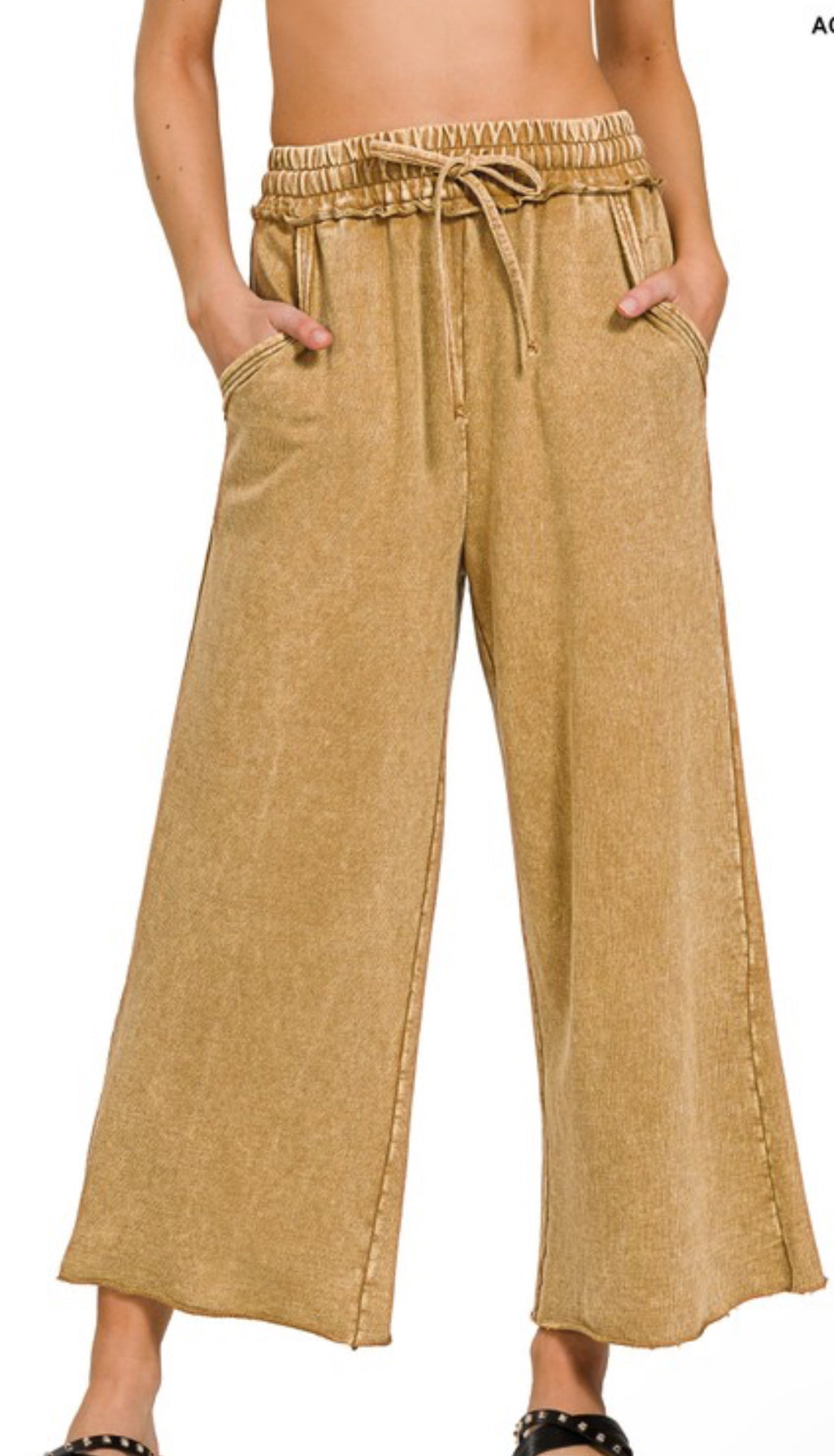 French Terry Palazzo Pants