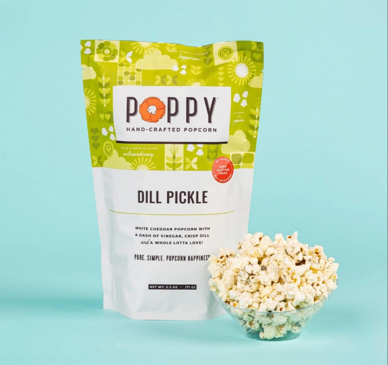 Dill Pickle Poppy Popcorn