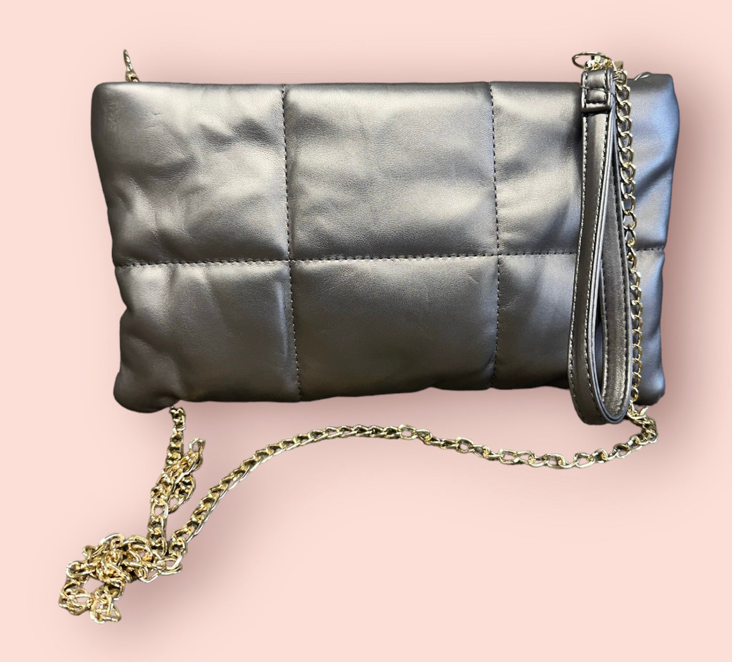 Silver Puff Purse