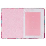 Moments with God for Teen Girls Pink Floral Faux Leather Gift Book
