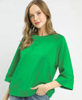 Raglan Sleeve Top - 3/4 Sleeve