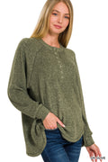 Dark Olive Oversized Sweaters