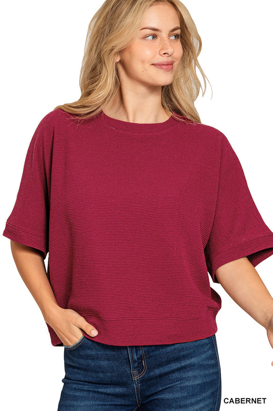 Cabernet Drop Sleeve Blouse