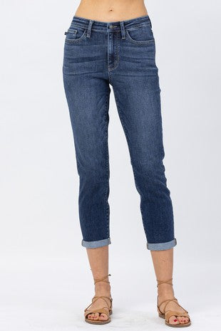 Judy Blue Hi Rise Cuffed Slim Fit