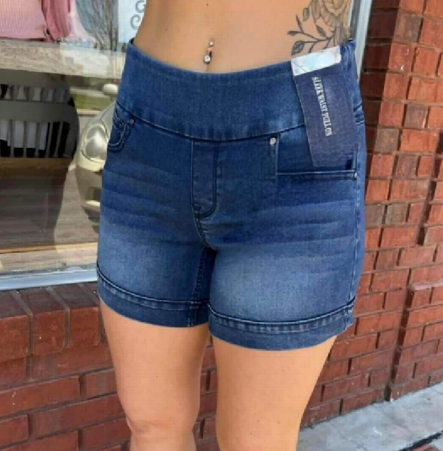 Denim Tummy Control Shorts