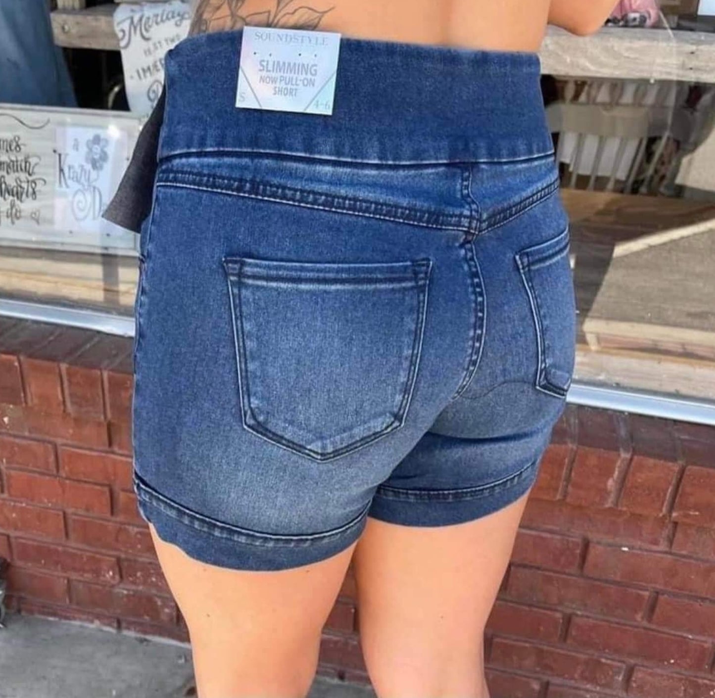 Denim Tummy Control Shorts