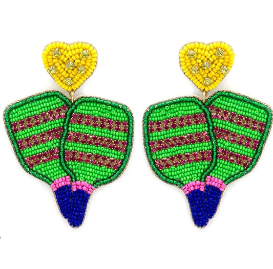 Pickle Ball Earrings