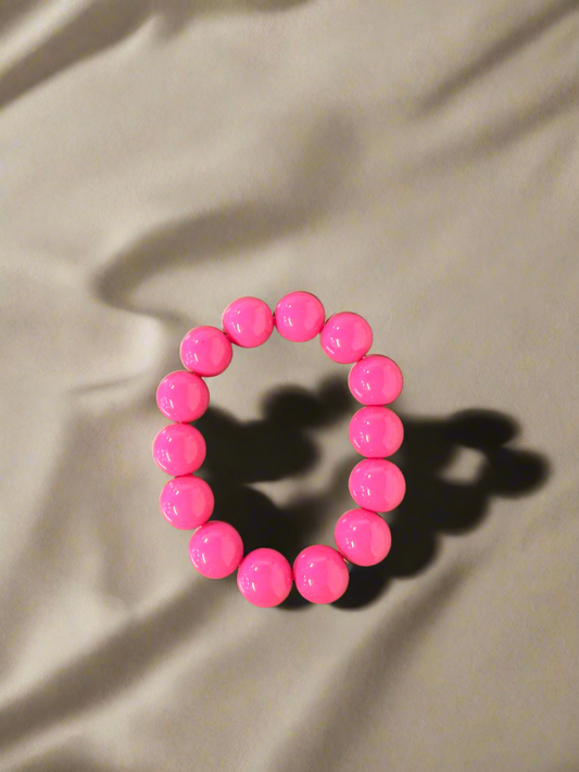 Pink Beaded Bracelet