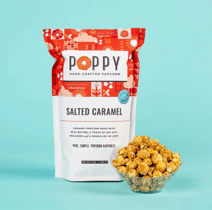 Salted Carmel Poppy Popcorn