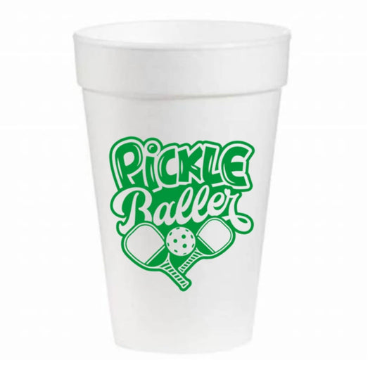 Pickle Baller - 16oz Styrofoam Cups