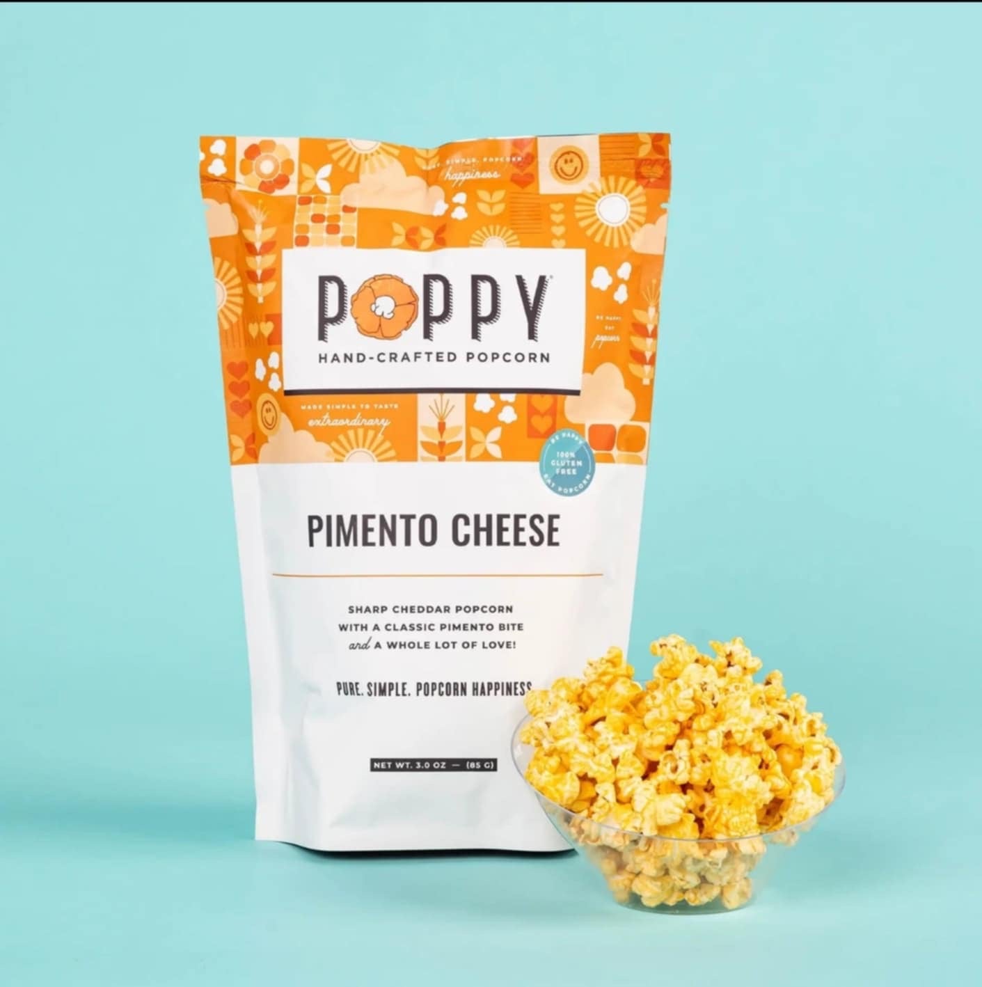 Pimento Cheese Poppy Popcorn