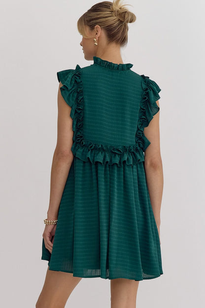 Green Ruffled Dress