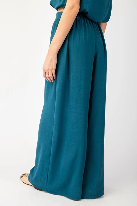 Teal Wide Leg Pant