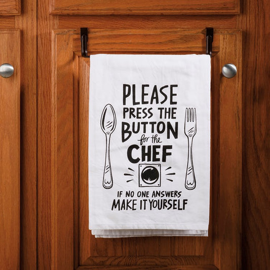 Press The Button kitchen Towel